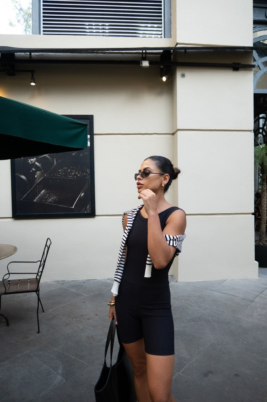 Jumpsuit ribb moon black