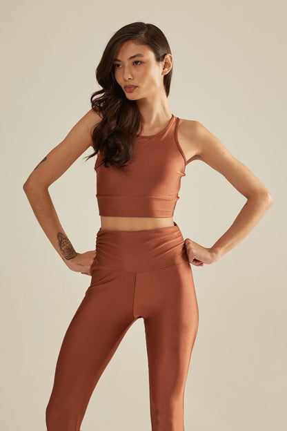 Legging glam bronze