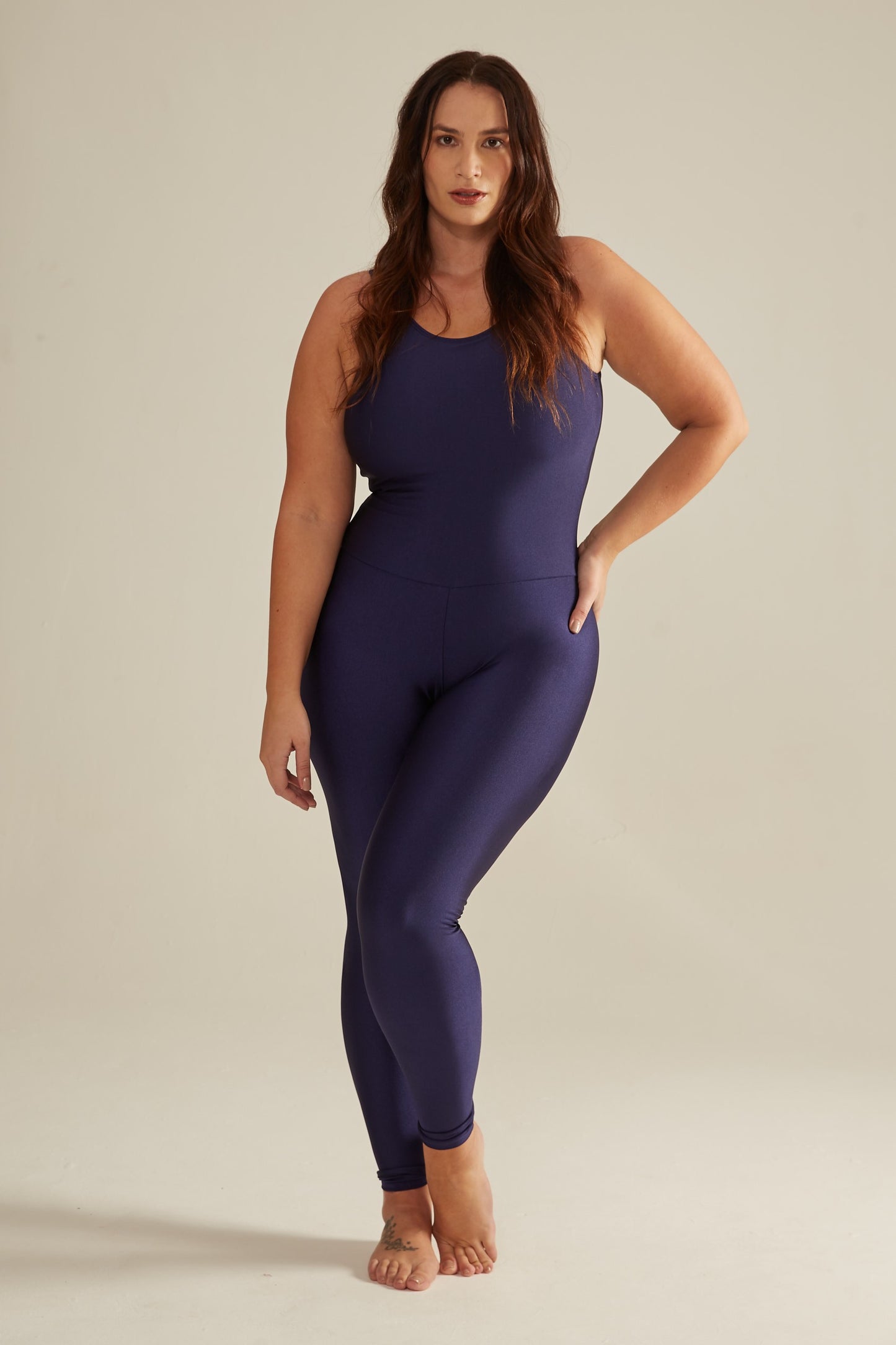 Jumpsuit soft shine classic blue