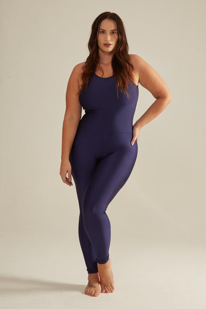 Jumpsuit soft shine classic blue