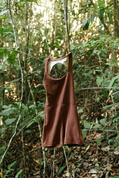 Jumpsuit curto joy brown