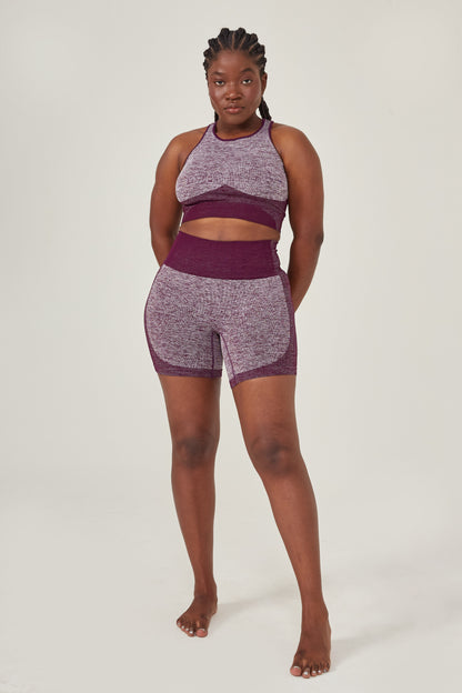 Conjunto shorts skin ameixa