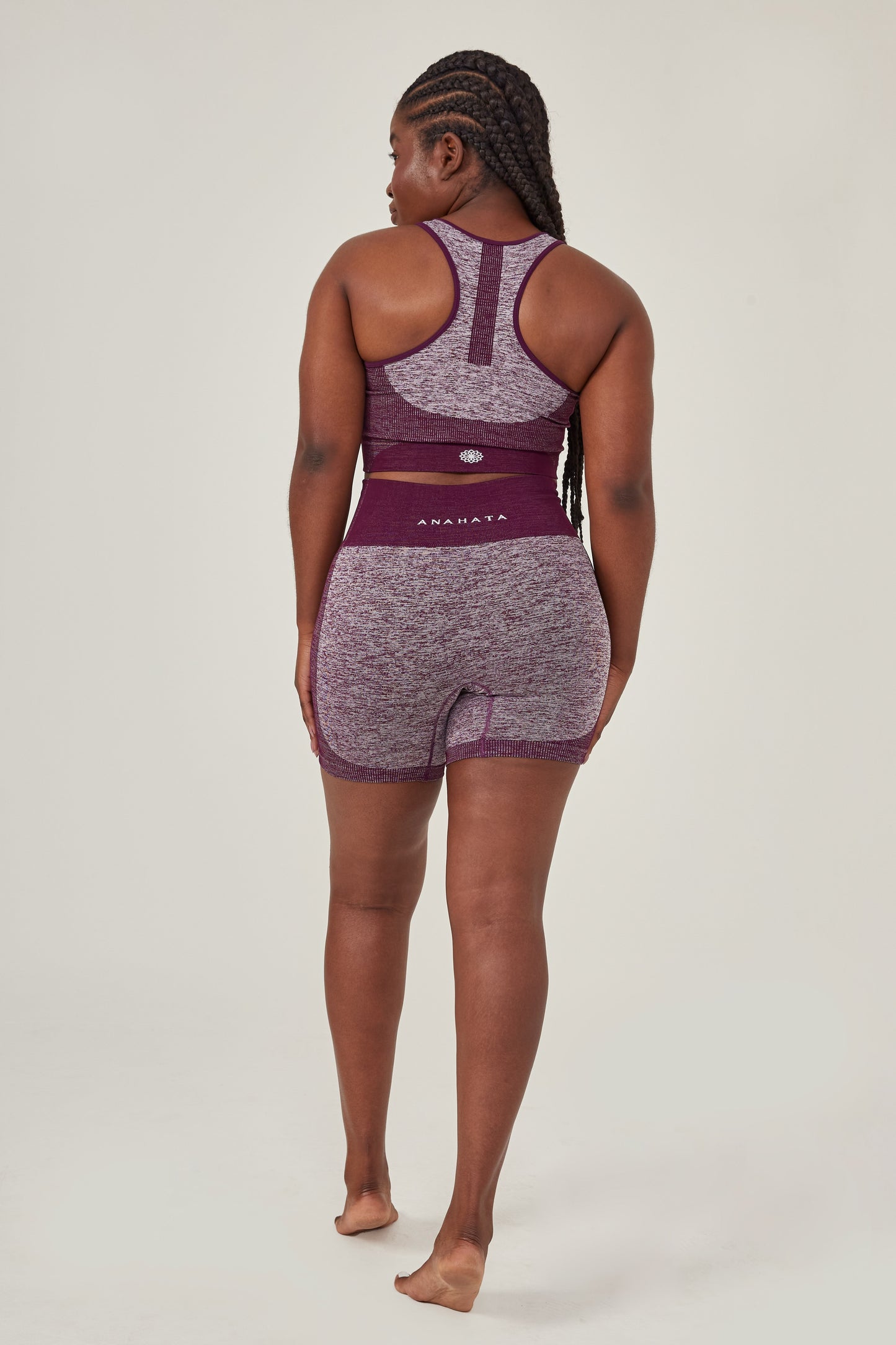 Conjunto shorts skin ameixa