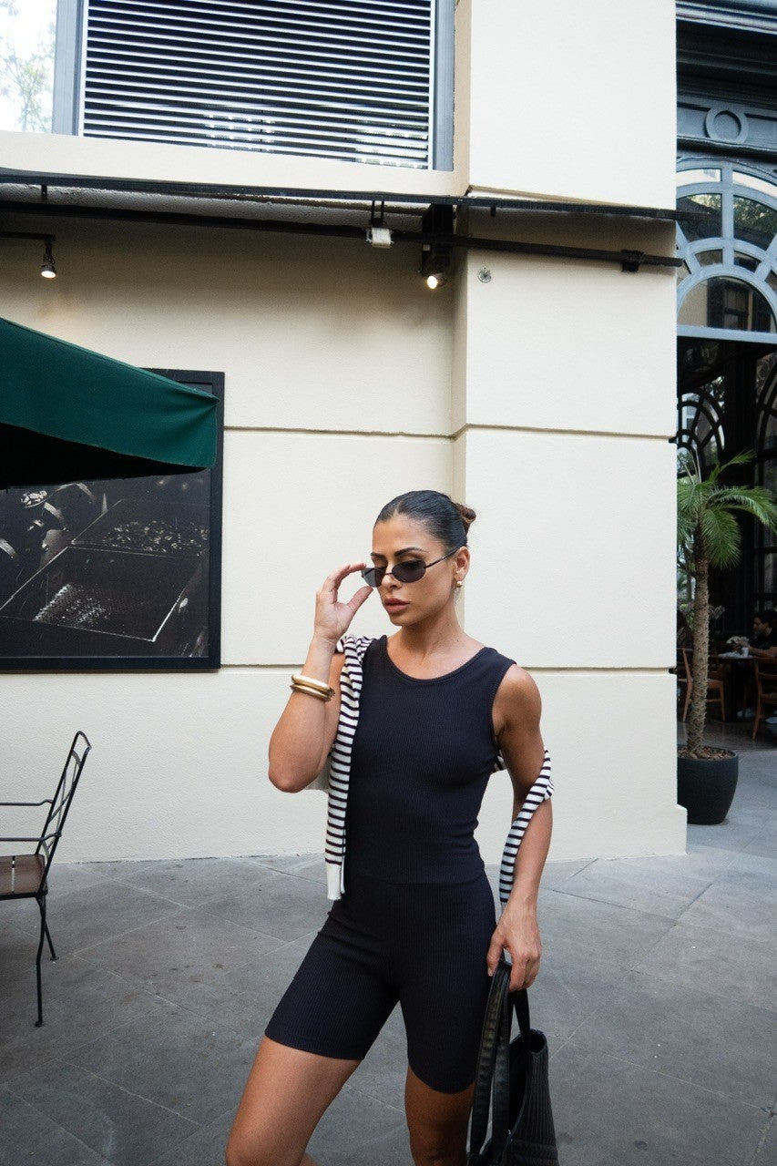 Jumpsuit ribb moon black