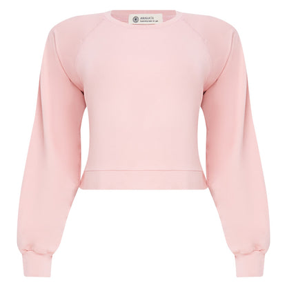Blusão viscose eco rose nude