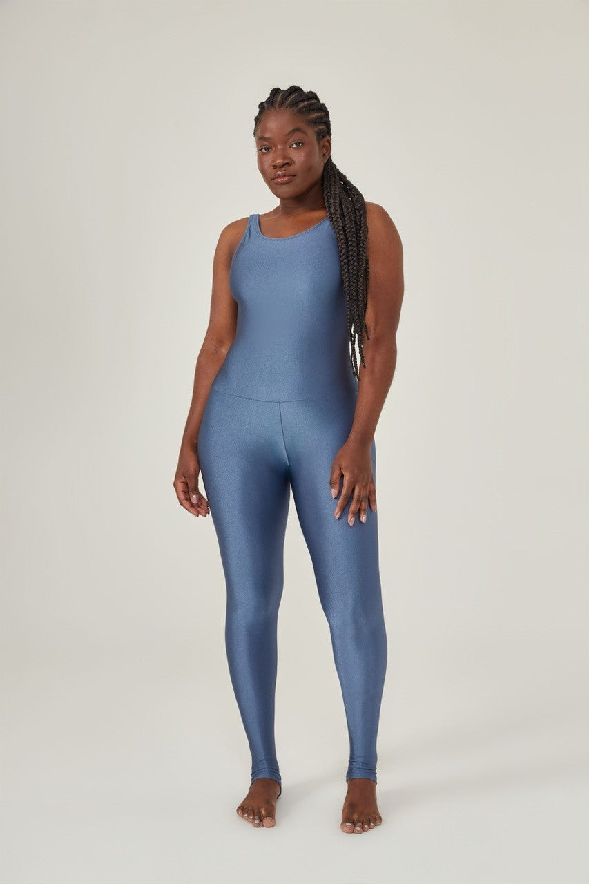 Jumpsuit soft shine azul petróleo