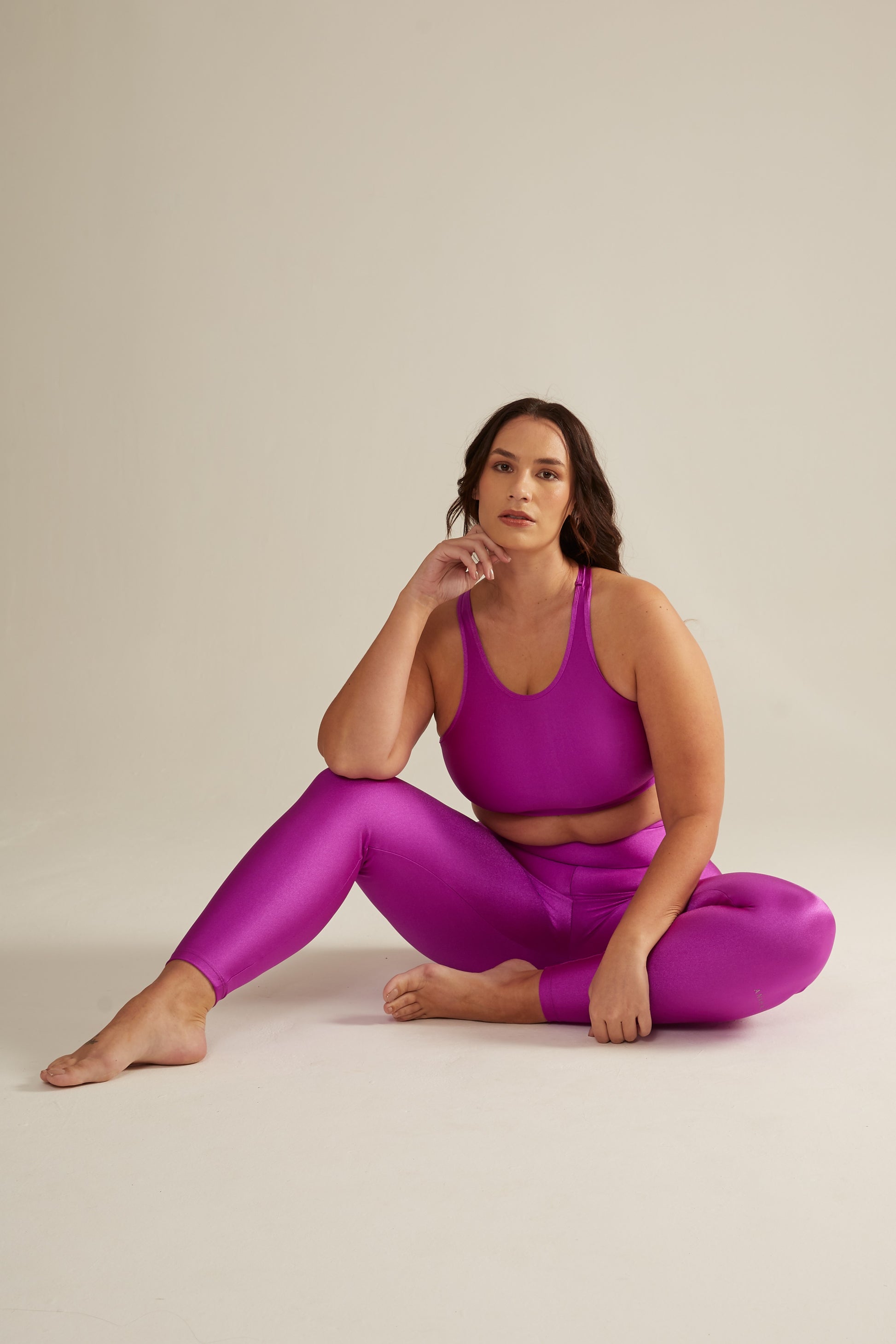 Legging glam hot pink