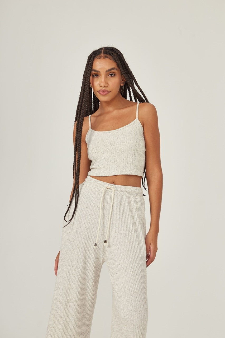 Cropped alça deva natural linho