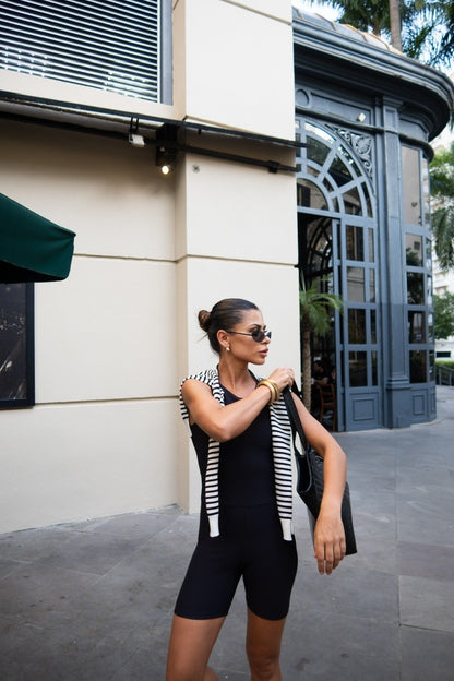 Jumpsuit ribb moon black