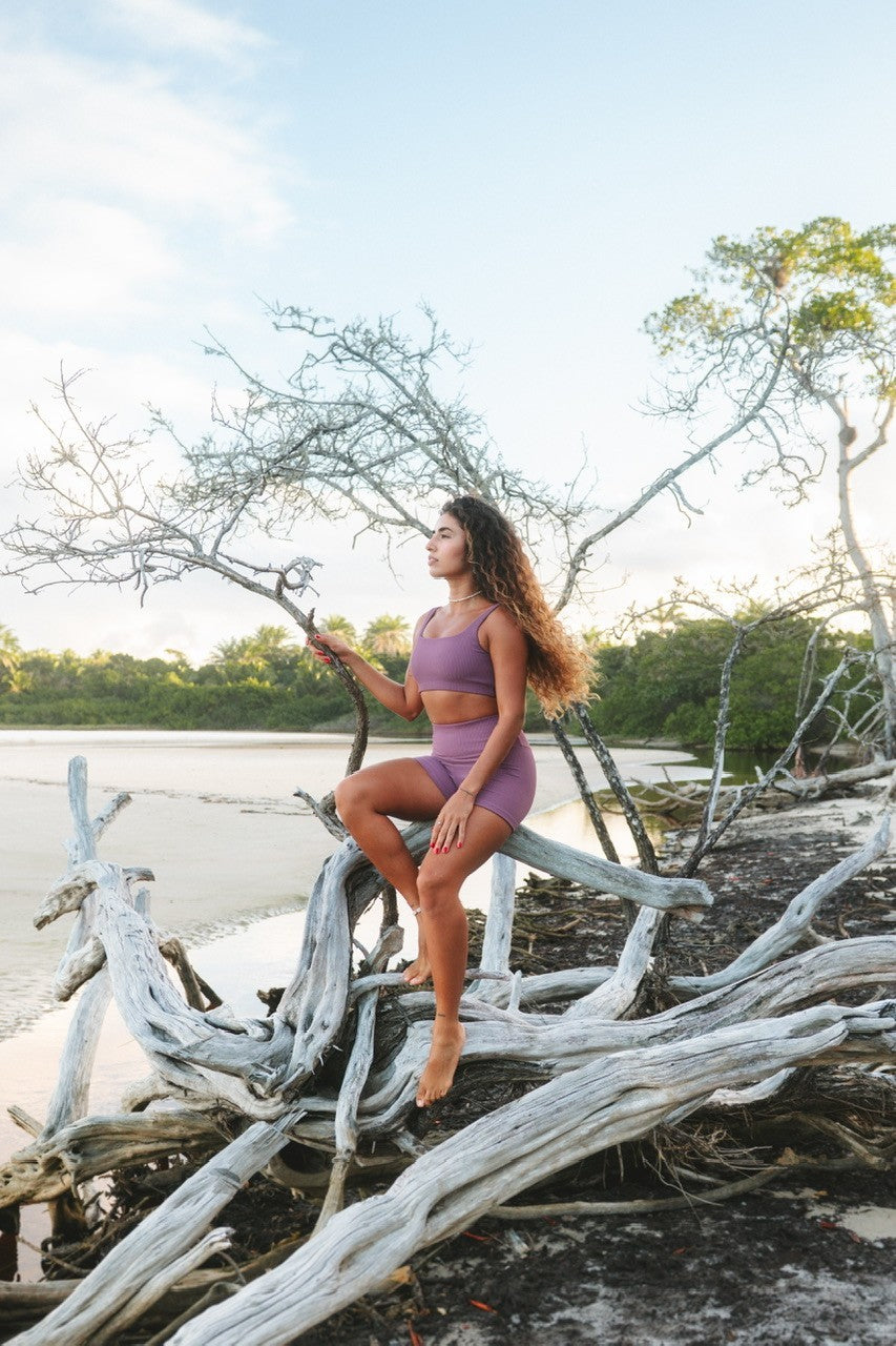 Top ribb quadrado mauve