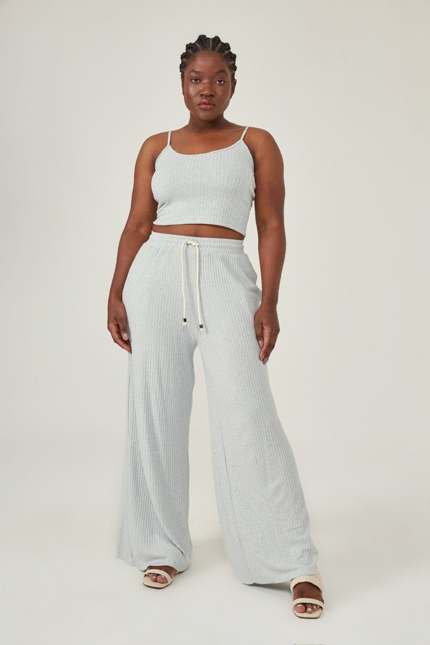 Calça deva azul claro linho