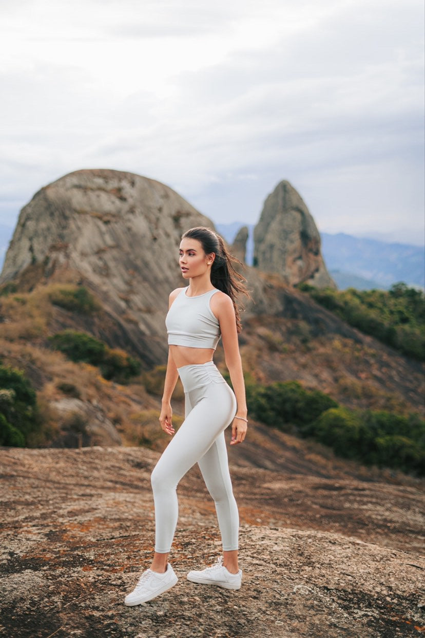Legging glam light grey