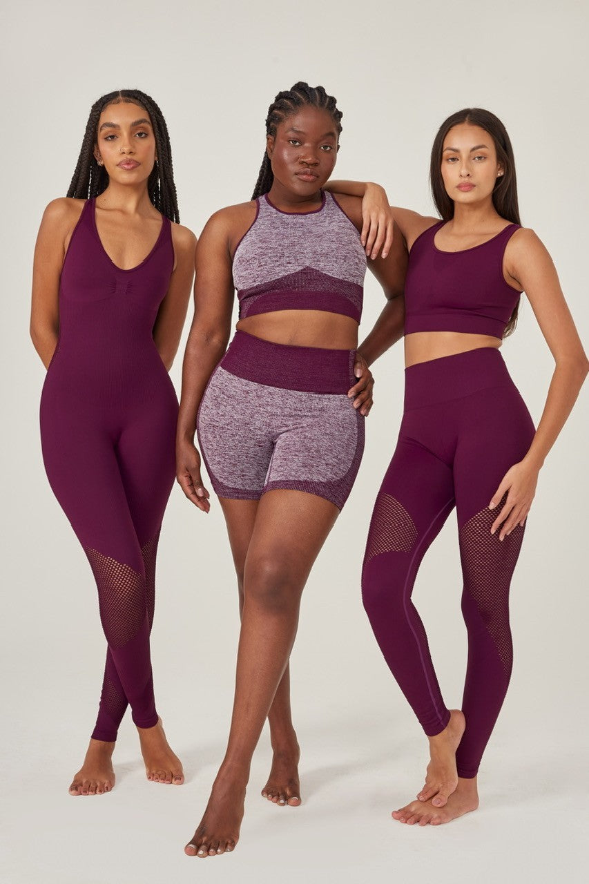 Legging skin ameixa