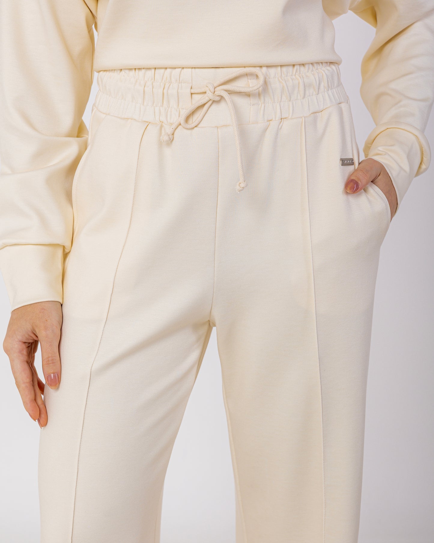 Calça  Soft Touch Wide Cream