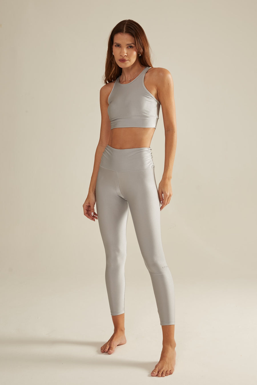 Legging glam light grey