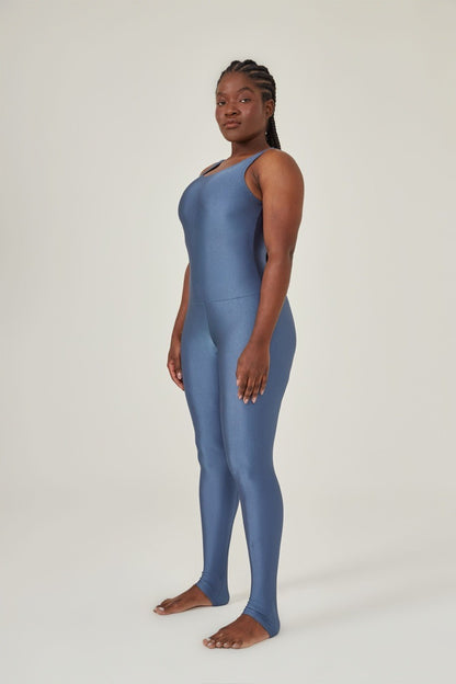 Jumpsuit soft shine azul petróleo