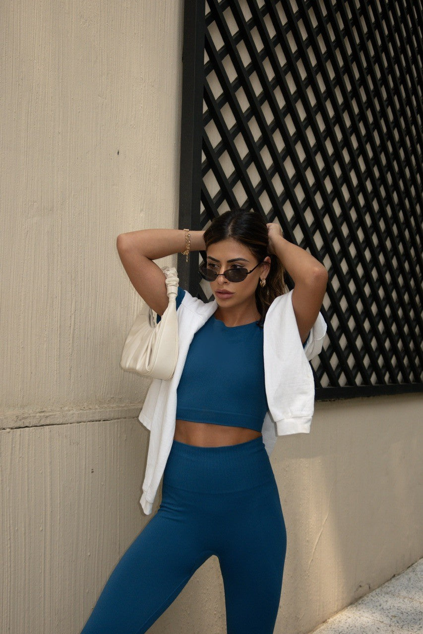 Conjunto cropped e legging skin  jalapão