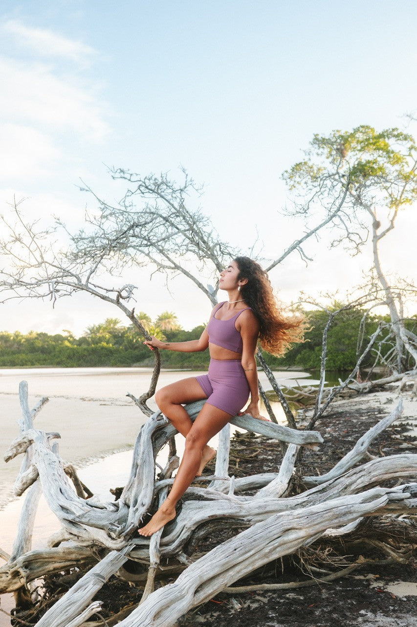 Top ribb quadrado mauve