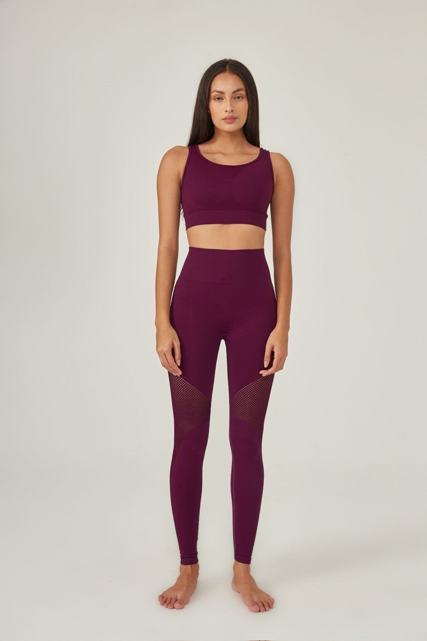 Legging skin ameixa