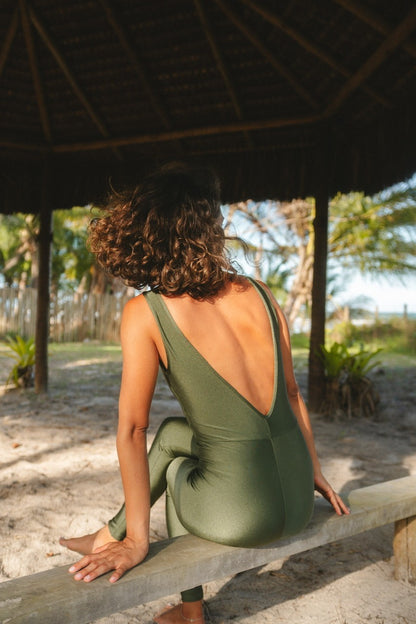 Jumpsuit glam green