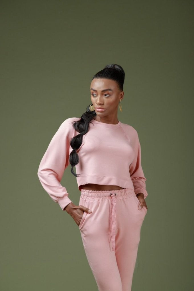 Blusão viscose eco rose nude