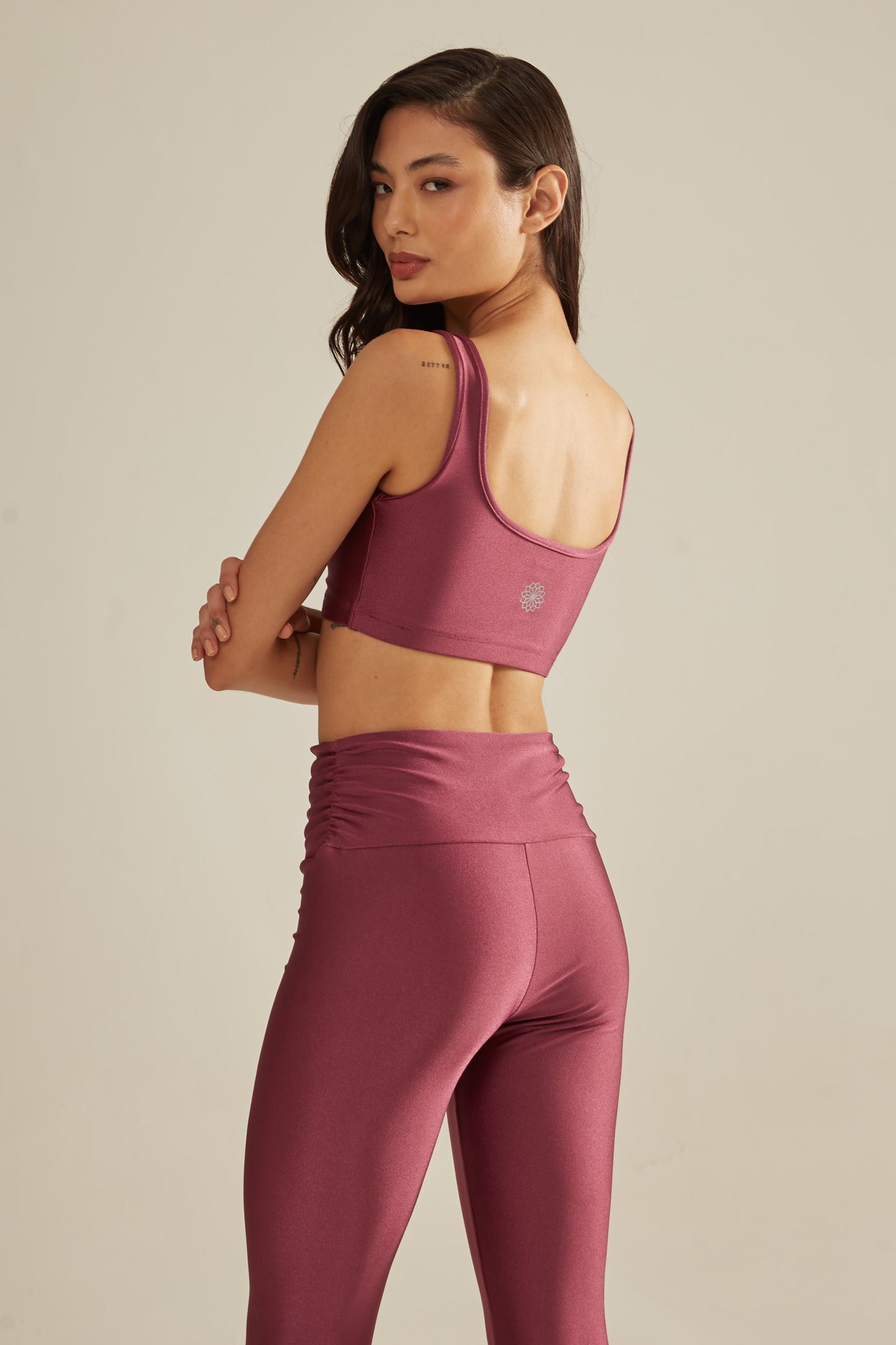 Legging glam fúcsia
