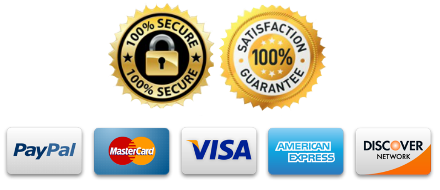 Compra segura, PayPal, MasterCard, Visa, American Express e Discover